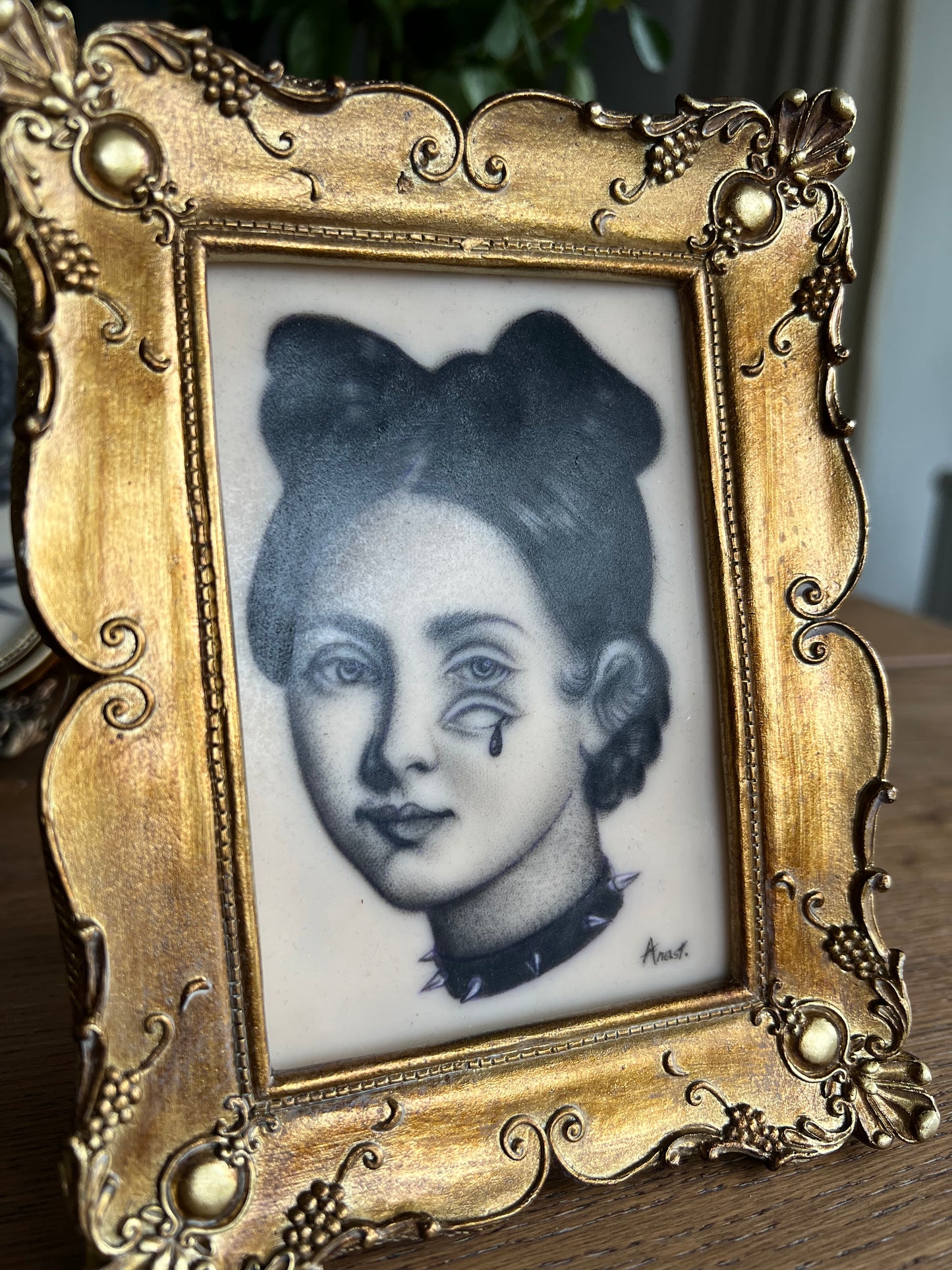 Tattooed Goth Victorian Portrait on Silicone Skin