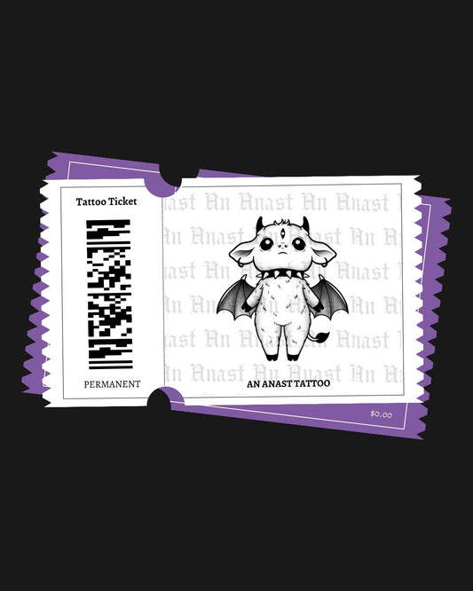 Flying Cow - Tattoo Ticket