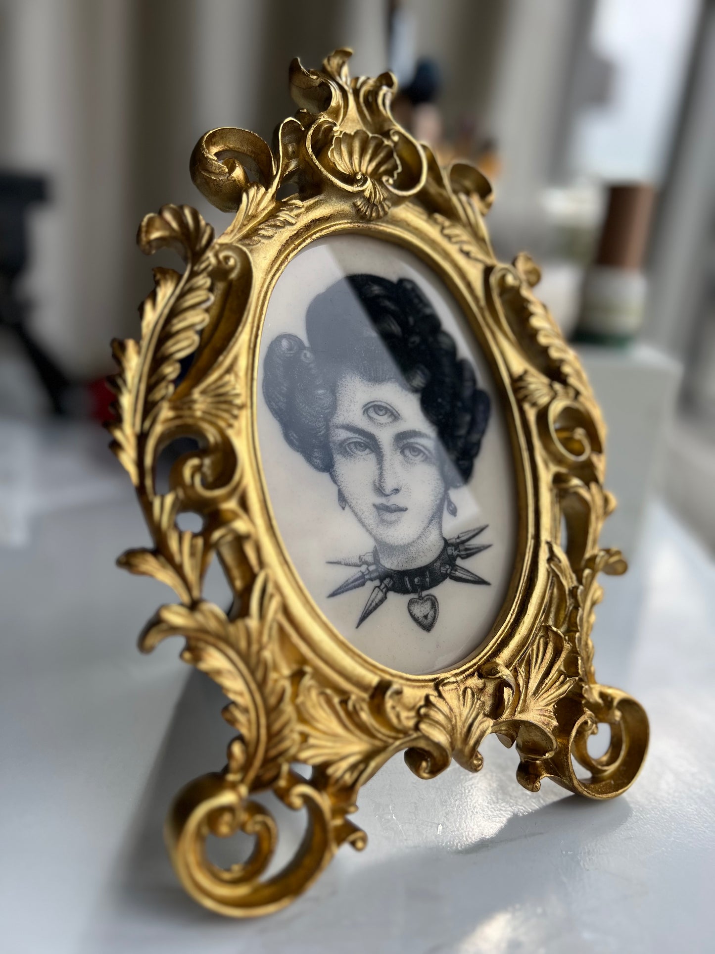 Framed Victorian Portrait on Silicone Skin