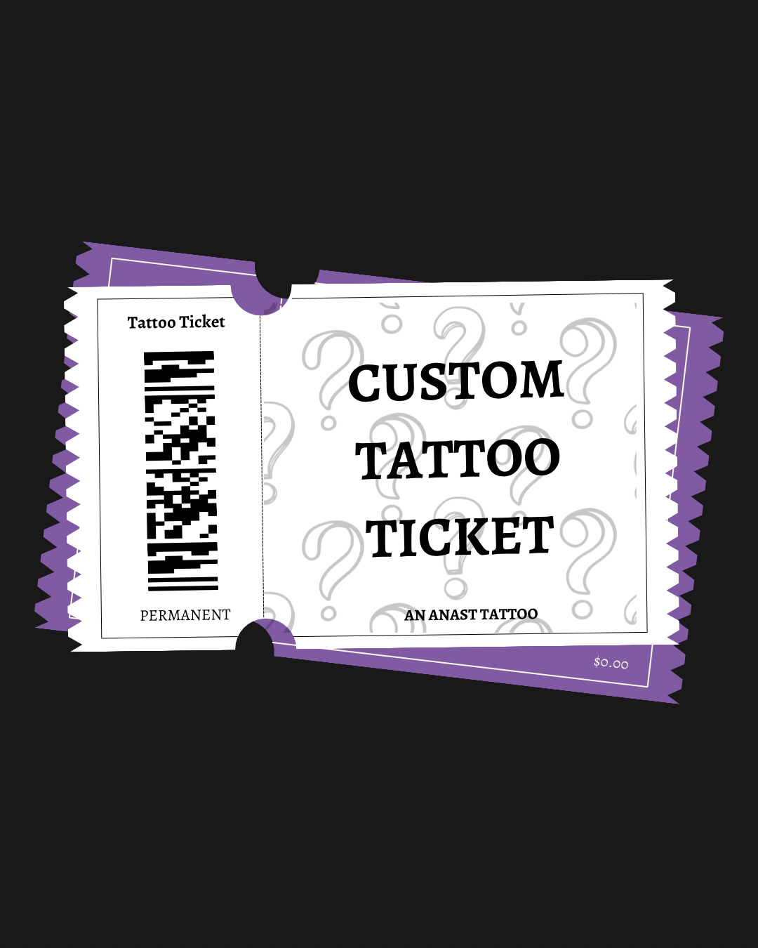 Custom Tattoo Ticket