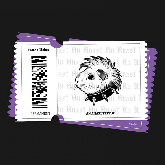 Guinea Pig Tattoo Ticket